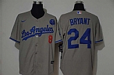 Dodgers 24 Kobe Bryant Gray 2020 Nike KB Cool Base Jersey,baseball caps,new era cap wholesale,wholesale hats